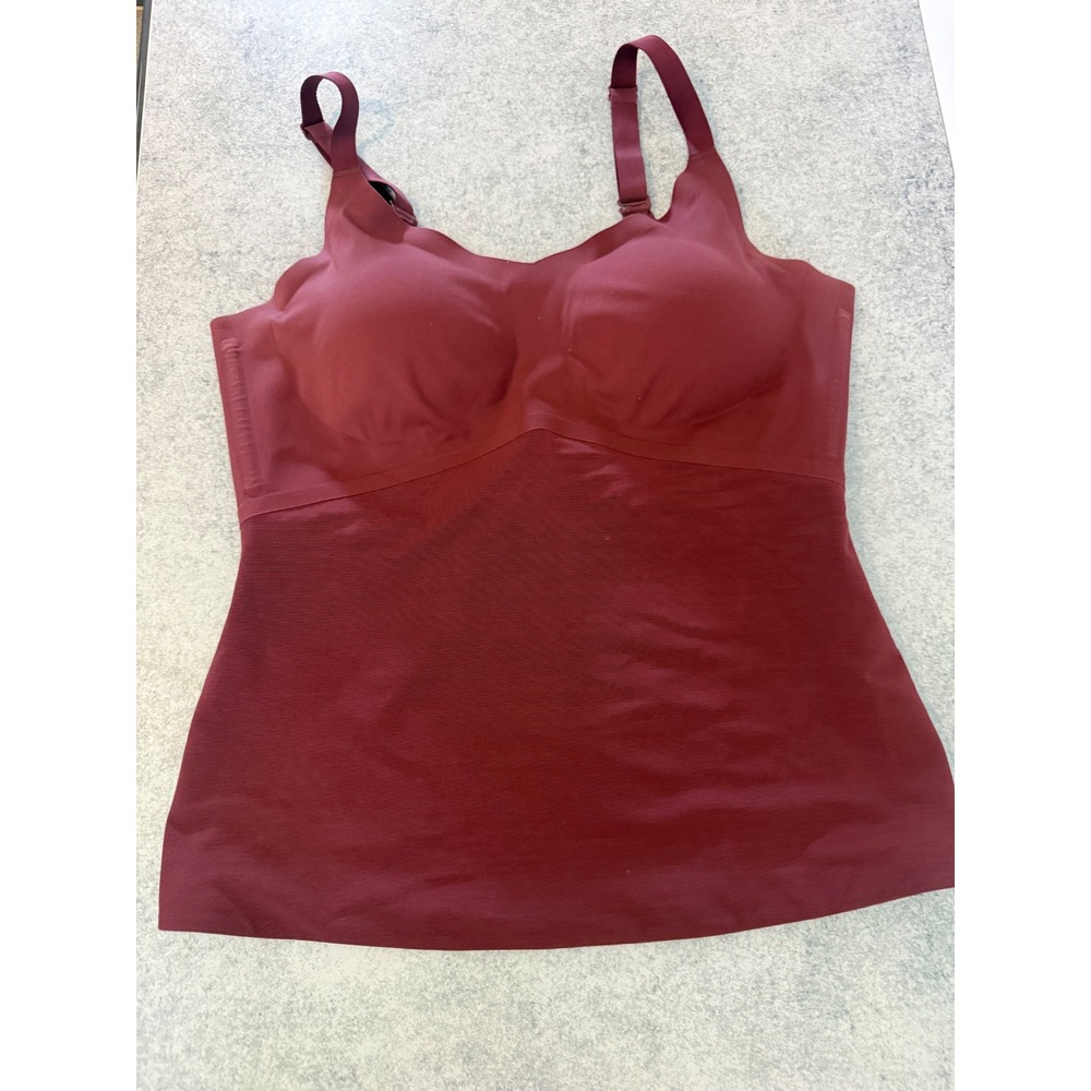 Honeylove LiftWear Cami Fig Burgundy Shapewear Tank Top LWCM0102 Size L